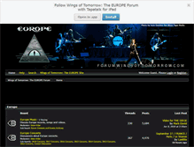 Tablet Screenshot of forum.wingsoftomorrow.com